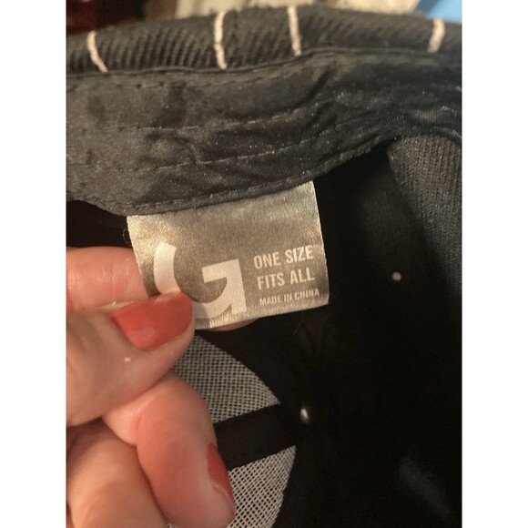 Chicago Windy City Strapback Hat Black White Pinstripe Baseball Cap - Picture 8 of 8